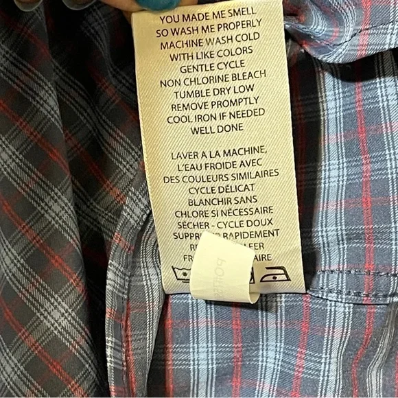 Travis Mathew Quiet-Luxury Micro-Plaid Golf-Core Stretch Shirt Preppy Blue XXL - Picture 10 of 10